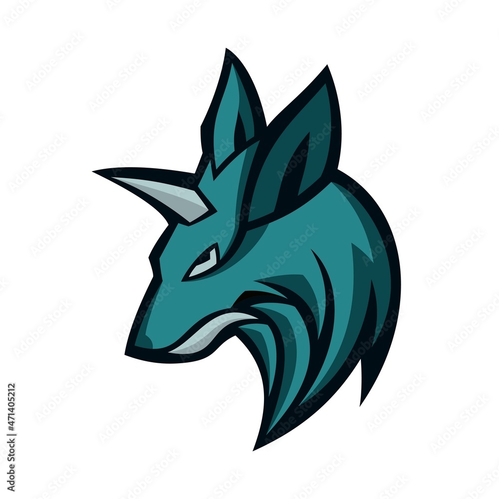 Obraz premium wolf logo for gamers