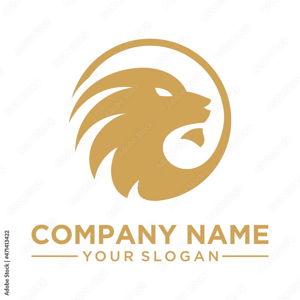 lion logo icon vector