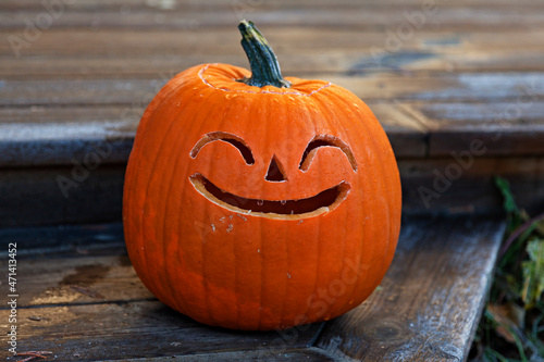 happy pumpkin figure for Halloween