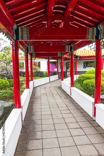 Kawasaki Daishi Park is Chinese garden located in Kawasaki city, Kanto, Japan. photo