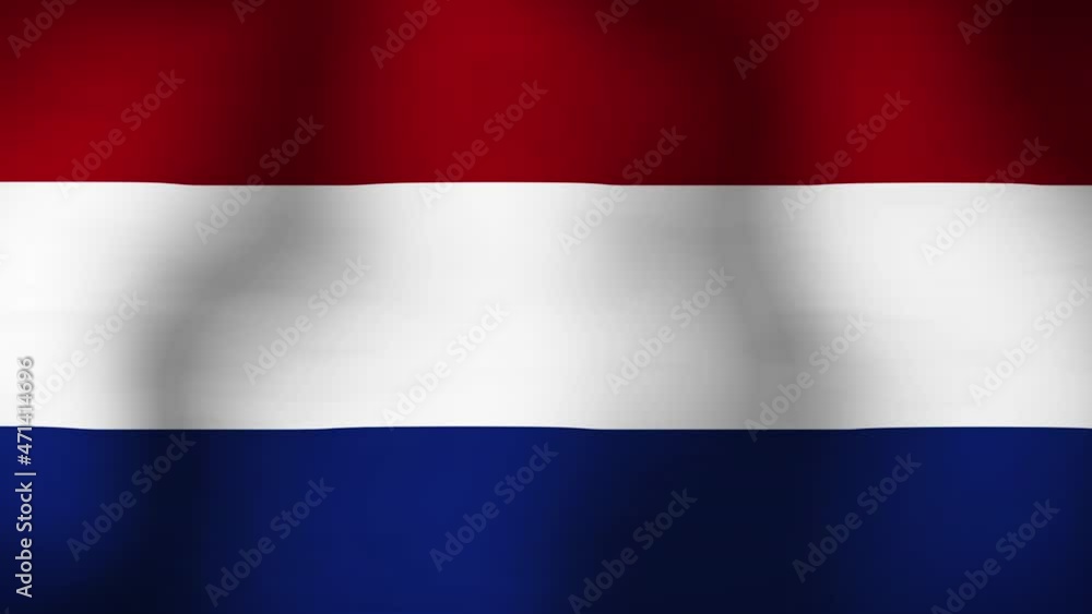 Flag of The Netherlands Close Up Animation Loops Flag of The Netherlands Close Up Animation Loops