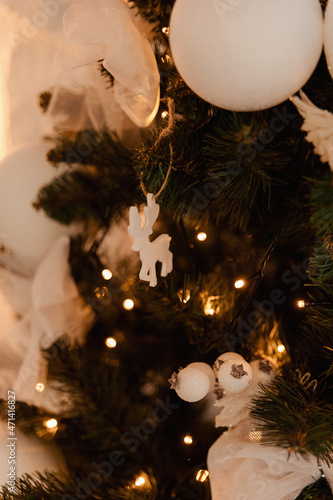 Christmas decor, decorations on the Christmas tree