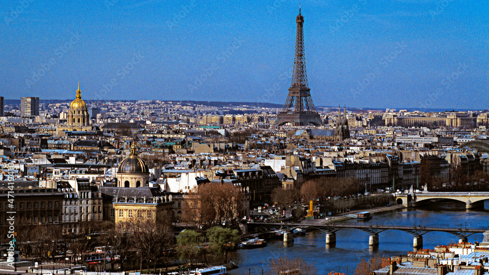 Naklejka premium Vue de Paris