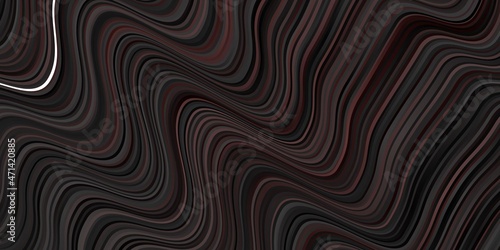 Dark Red vector background with wry lines.