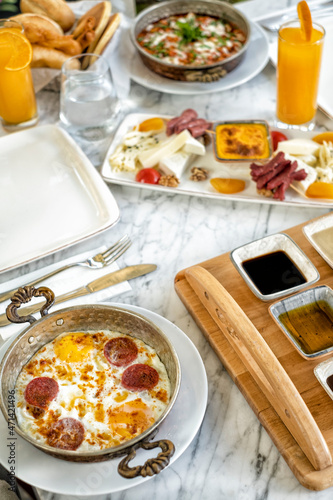 Turkish spread breakfast