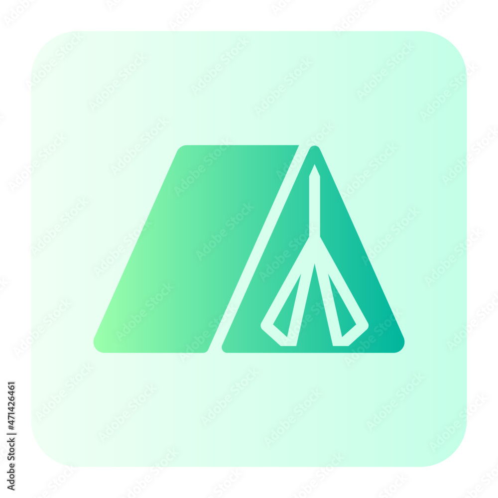 tent gradient icon