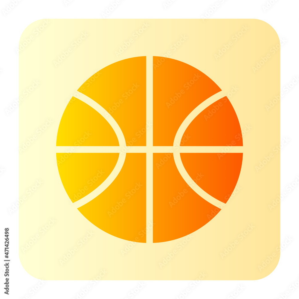 basketball gradient icon basketball gradient icon