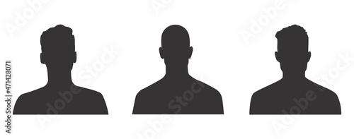 Avatar icon. Profile icons set. Male avatars. Vector illustration.