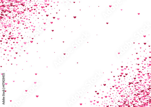 Rose Border Confetti Wallpaper. Purple Many Background. Red Heart Drop. Pink Banner Frame. Shadow Texture.