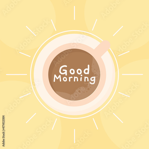 good morning breakfast card