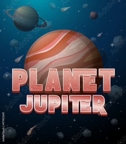 Planet Jupiter poster design