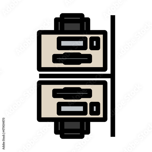 Office Table Top View Icon