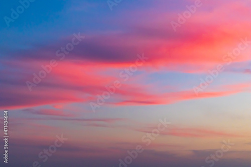 sunset sky with clouds © Mohamed Waheed