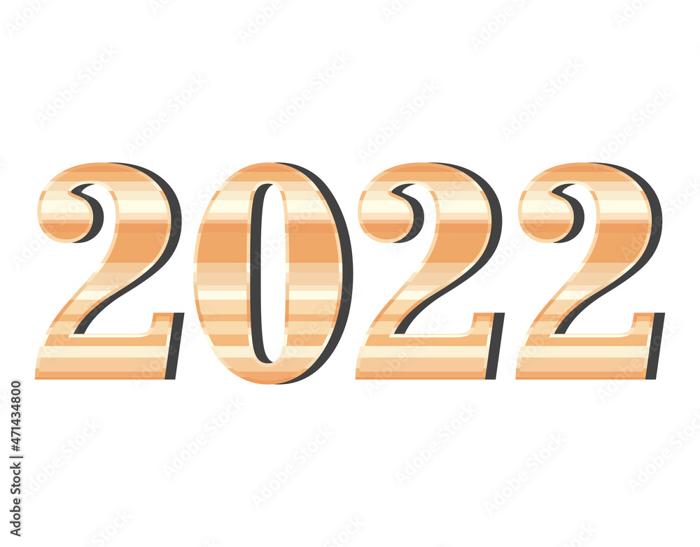 colorful 2022 year illustration colorful 2022 year illustration