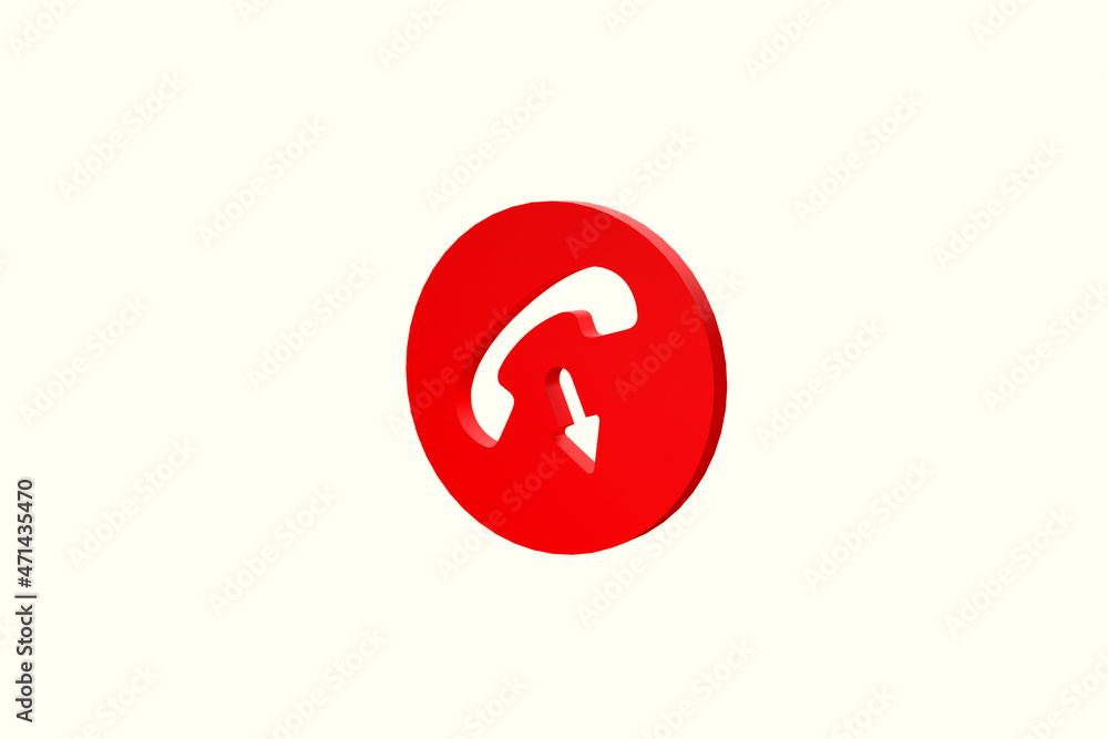 Phone icon for website mobile symbol. Service support hotline concept. 3d render illustration Phone icon for website mobile symbol. Service support hotline concept. 3d render illustration