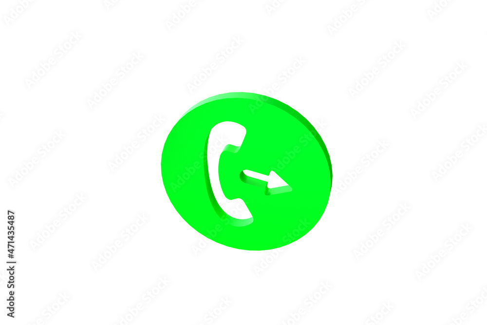 Phone icon for website mobile symbol. Service support hotline concept. 3d render illustration Phone icon for website mobile symbol. Service support hotline concept. 3d render illustration