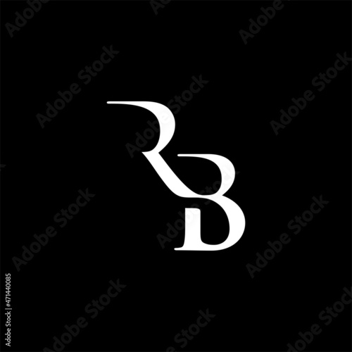 R and B Luxury logo on black background