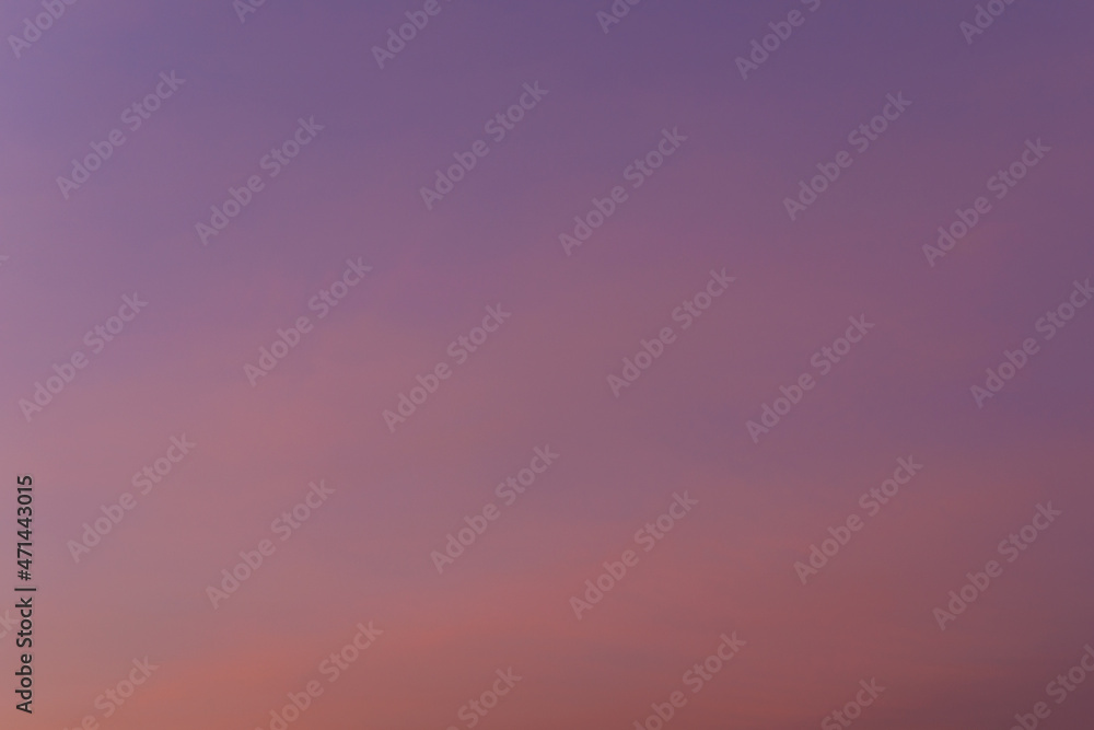 Abstract background of a calm, romantic, gentle sky. Blue and red sky