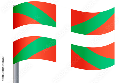 Bandera de Euskadi o País Vasco.