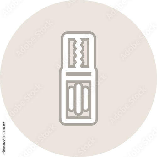 Chewing gum Line Circle Vector Icon Design