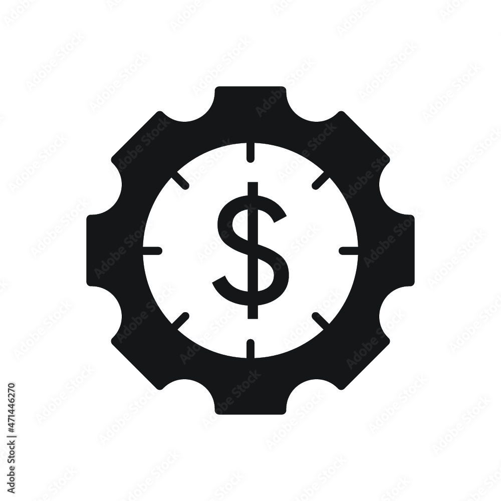 finance management icon solid design finance management icon solid design