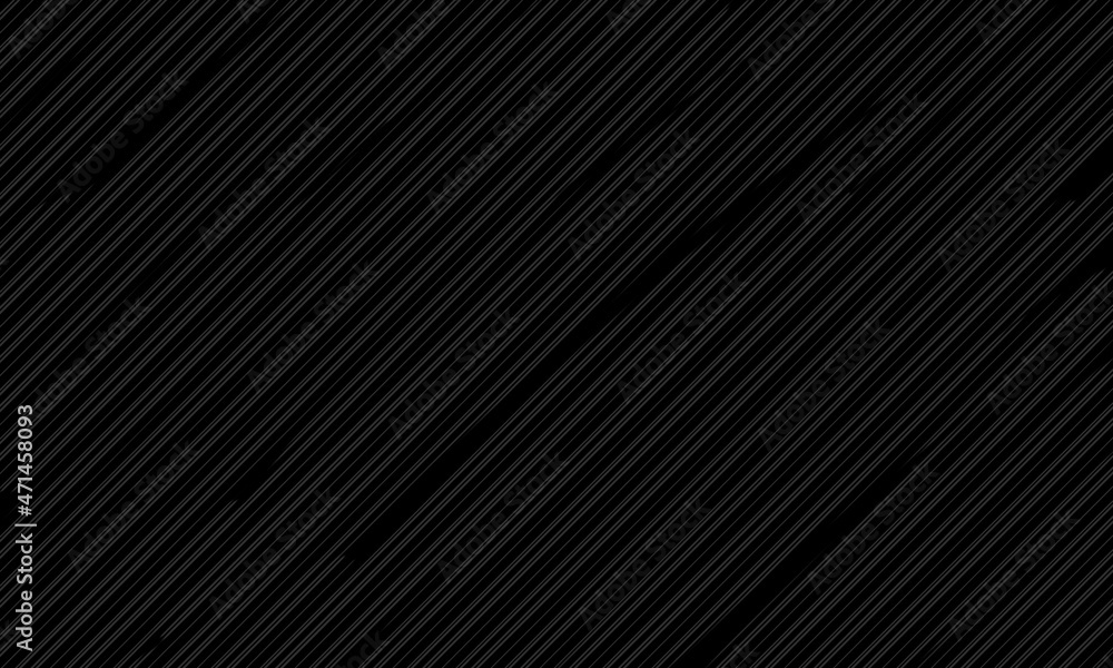 Abstract pattern backdrop. Gray lines on black background. Illustration