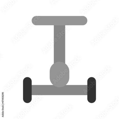 Segway Flat Gray Circle Vector Icon Design