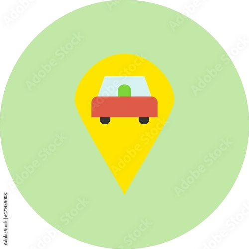 Place holder Flat Circle Vector Icon Design