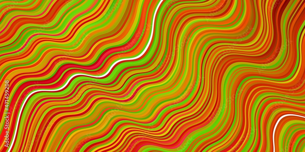 Dark Multicolor vector pattern with curves.
