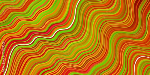 Dark Multicolor vector pattern with curves.