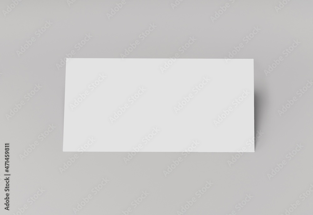 Modern envelope mockup template on gray background Modern envelope mockup template on gray background