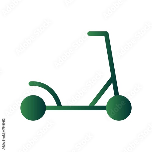 Kick Scooter Glyph Gradient Vector Icon Design