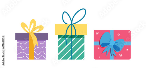 man; woman; box; person; gift; vector; happy; giving; christmas; present; holiday; year; lettering; couple; celebration; girl; season; illustration; surprise; young; character; background; love; banne