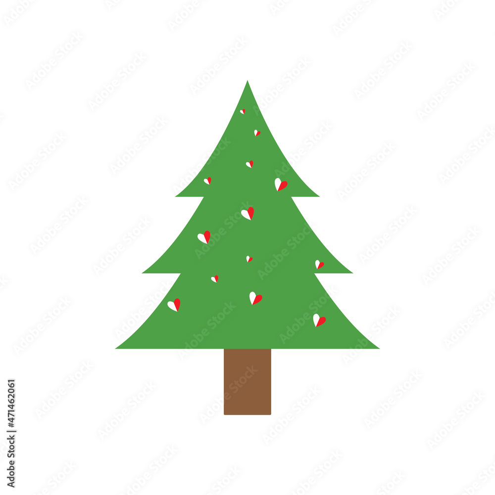 Christmas tree logo ilustration vector design Christmas tree logo ilustration vector design