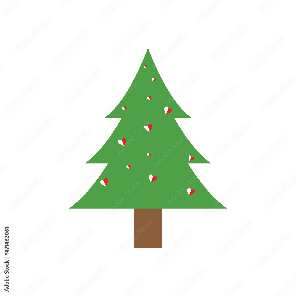 Christmas tree logo ilustration vector design