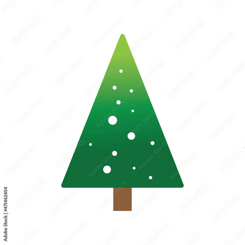 Christmas tree logo ilustration vector design Christmas tree logo ilustration vector design