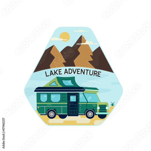 Picture of traveling van in highlands