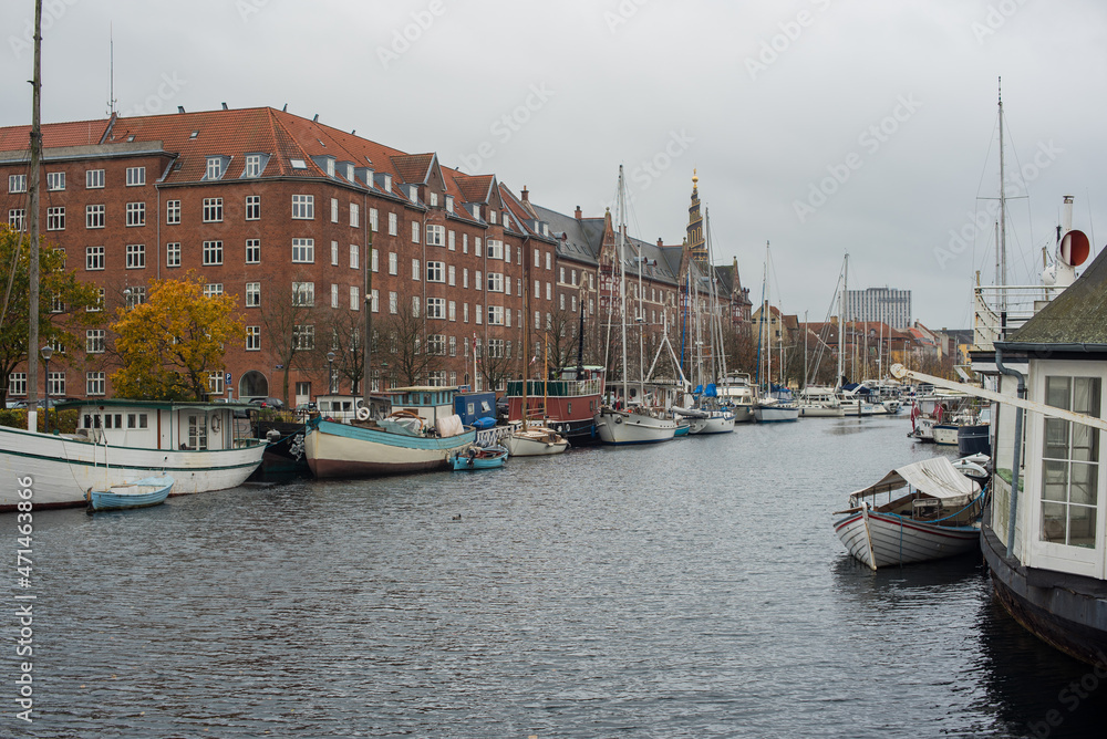 canal and boats in Copenhagen