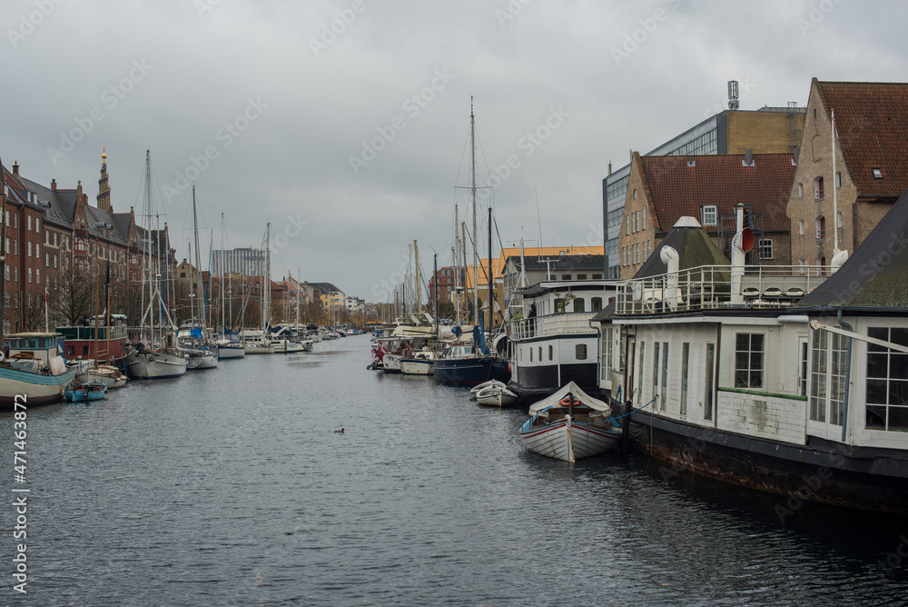 canal and boats in Copenhagen