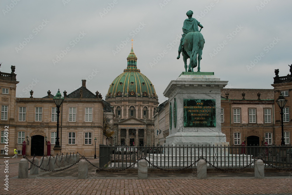 Fototapeta premium Amalienborg royal palace in Denmark