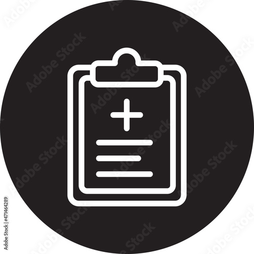 medical file glyph icon