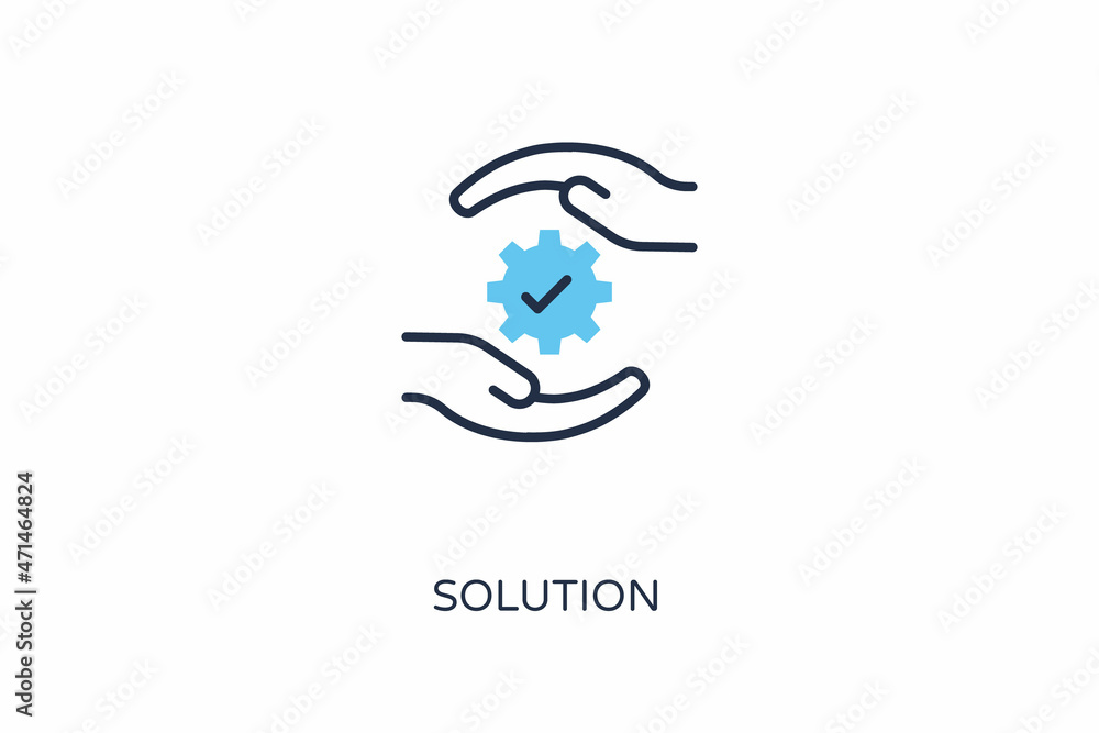 Obraz premium Solution icon in vector. Logotype