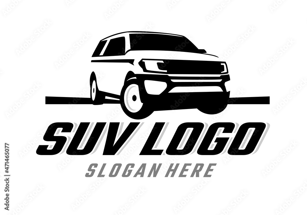 SUV car logo design template