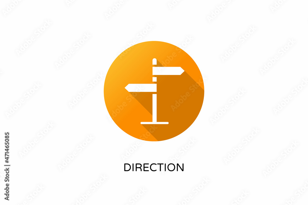 Obraz premium Direction icon in vector. Logotype