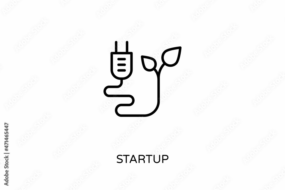 Obraz premium Startup icon in vector. Logotype