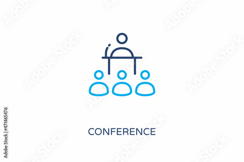Conference icon in vector. Logotype © Vectors