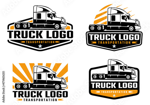 Trucking company logo template