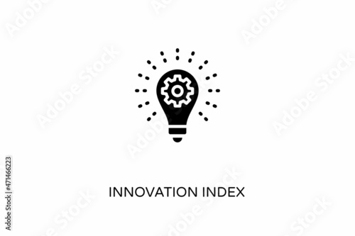 Innovation Index icon in vector. Logotype