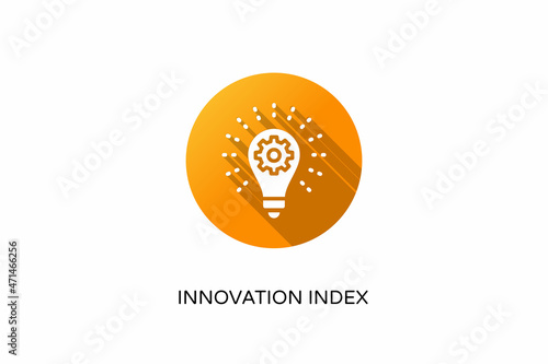 Innovation Index icon in vector. Logotype
