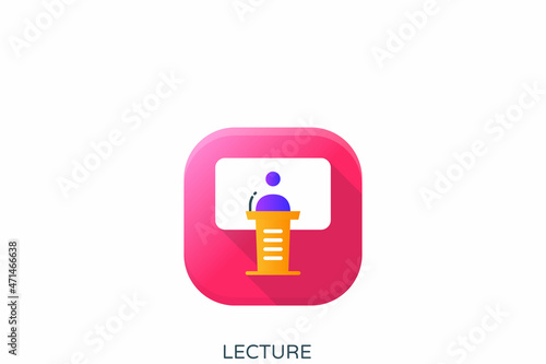 Lecture icon in vector. Logotype © Vectors